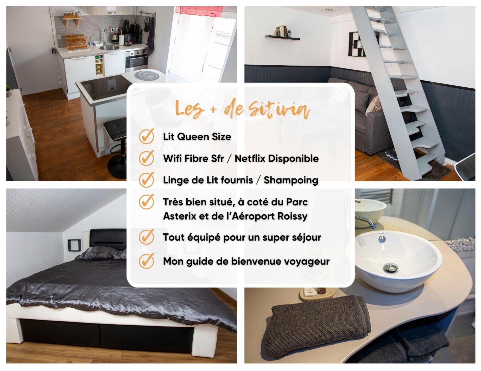 The Private Apartment Roissy 15 Min Parc Asterix Chantilly La Chapelle-en-Serval Ngoại thất bức ảnh